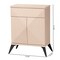 Baxton Studio Draper Mid-Century Modern Two-Tone Light Brown and Black Wood 2-Door Sideboard Buffet 243-13502-ZORO - alternate 5